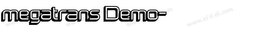 megatrans Demo字体转换